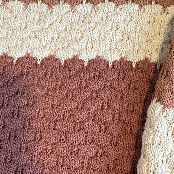 Bohme Textured Striped Sweater - Pink and Cream - Picture 4 of 7